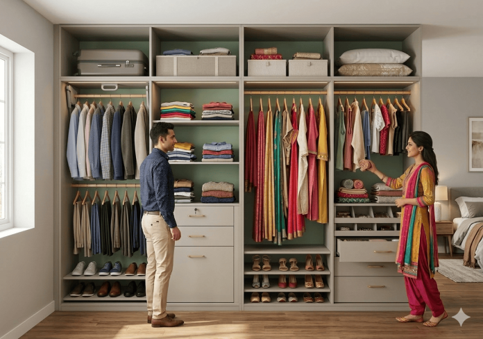 modular wardrobe design for Indian homes
